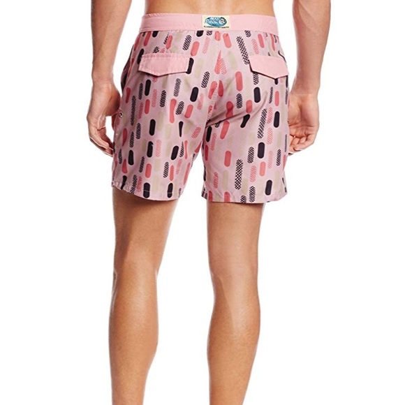 MR. SWIM Men’s Pill PINK swim Trunks - Picture 2 of 2